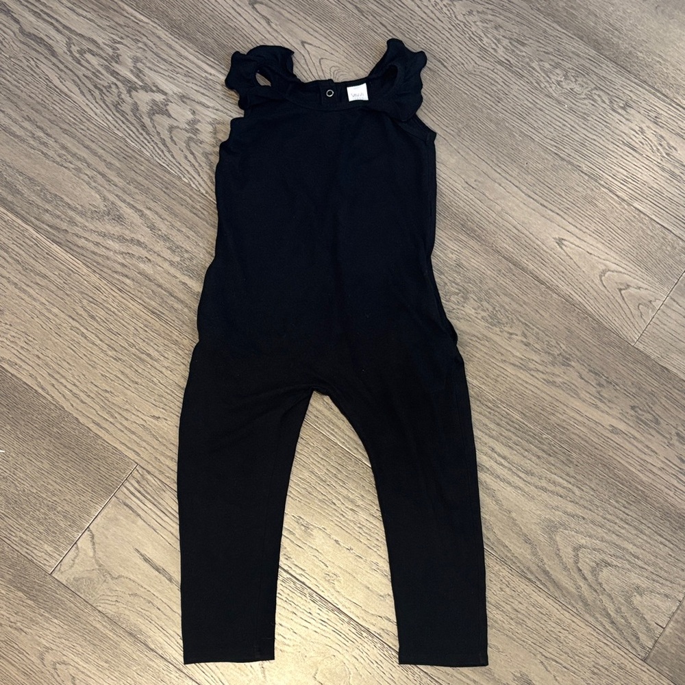 Smass & Tess Black Kids Romper